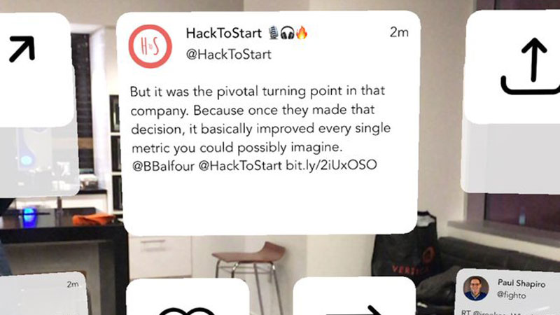A new AR app called "TweetReality" now allows iOS users to take micro-blogging app Twitter with them into the real world, courtesy of augmented reality (AR) technology.