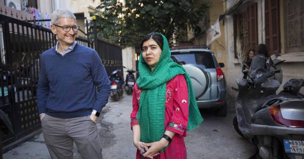 Apple joins Malala