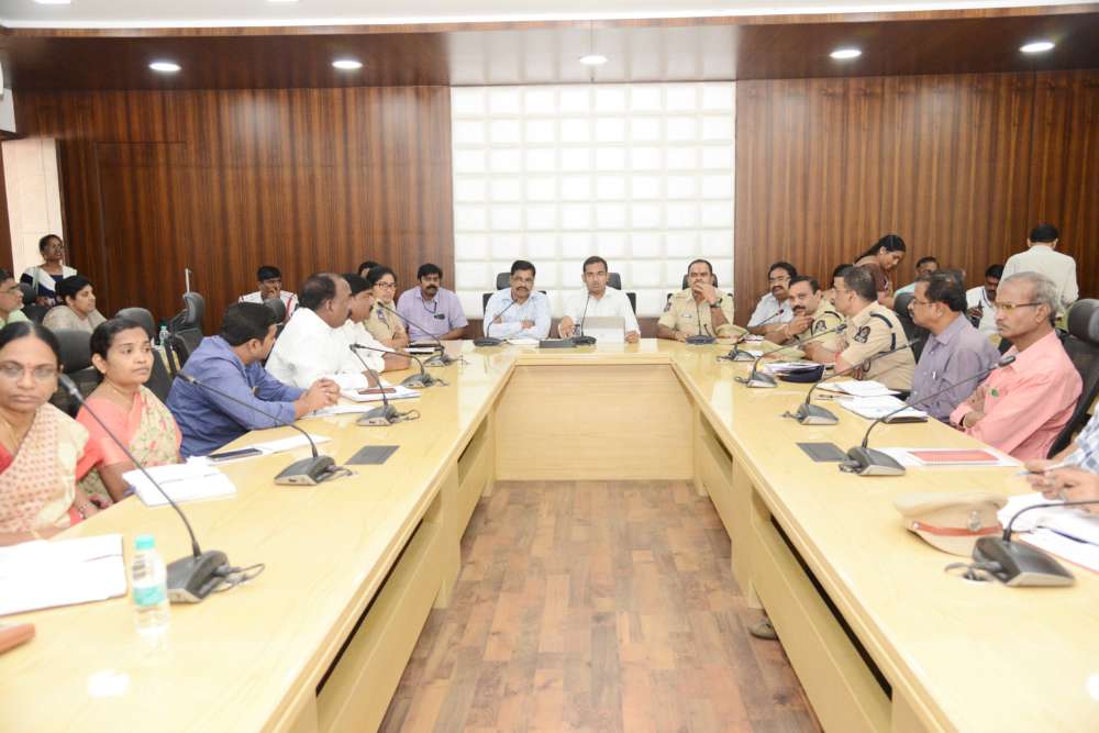 Hyderabad: Ahead of Ganesh Immersion a meeting was held at GHMC head office on Monday. Officials discussed about the necessary arrangements required for Ganesh Immersion at Tank Bund. The meeting was headed by Musharaff Ali, Additional commissioner of GHMC, Shankaraiah DCP of Traffic, L.S. Chauhan, DCP of North zone and Kalmeshwar, DCP of central zone and other board members were present. During the meeting Musharaff Ali said, “All necessary arrangements will be taken up like sanitation, filling of pot holes as per the procession route, removal of construction debris, Ali stressed that special attention will be given for public safety.” Earlier, there use to be various control rooms for each department but this year the GHMC have decided to assemble a centralized integrated control system at Tank Bund and another at NTR Marg road. Aiming to have a better co-ordination at field work and to avoid any delay in attending emergency work rather than waiting from higher officials concerned. Further he asked the officials to air their issues they faced based on The officials from Police Department suggested the Additional commissioner of GHMC to provide 21 cranes on 9th and 10th day and increase it to 29 on 11th day. They also suggested to increase the staff members, drivers and operators. Who would operate in three shifts and also provide a suitable place at people’s plaza for parking of public vehicles for those who come for immersion of idols in order to avoid traffic jams on necklace road. Musharaff Ali asked the Road and Buildings department officials to provide the barricading as per the requirement of police department for proper regulation of Ganesh Immersion. The R&B officials informed that barricading work will be taken up and illumination will be done with installation of 37,000 odd lights. 23 distribution transformers at important points will be arranged to ensure uninterrupted power supply and sufficient mobiles toilets will also be placed. Special Care would be taken to curb traffic enrooted to religious places. Separate passes will be provided to utility vehicles in order to permit the vehicles to move freely during procession. The Officials have also decided to provide health camps and water distribution camps to the public which had a positive response last year. Further the officials requested the representatives of Ganesh Utsav committee members to ensure that ‘No’ plastic materials is used for distribution of Prasadam’s and any other edible materials. The officials also added that the public should not erect flexes and large banners on vehicles as it obstructs the moment of vehicles and causes traffic jams. However, they are permitted to display banners if any, at authorized hoardings only.