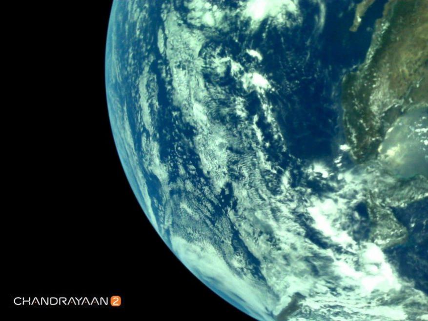 ISRO shares Earth's images captured by Chandrayaan-2