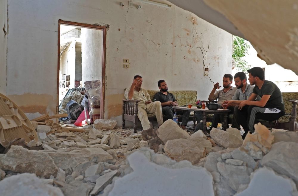 Idlib chaos forces displaced Syrians into strange dwellings