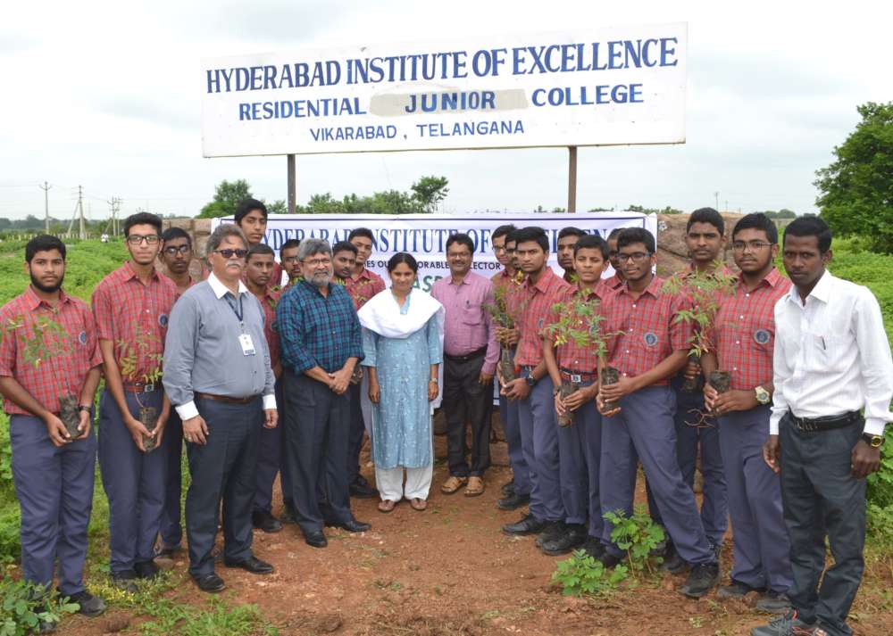 Haritha Haram drive at Hyderabad Institute of Excellence