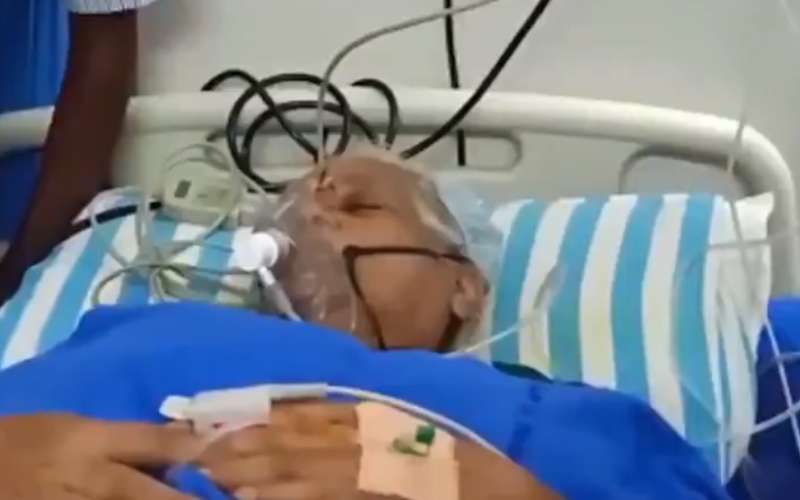 World’s oldest woman who gave birth to twins, husband land in ICU
