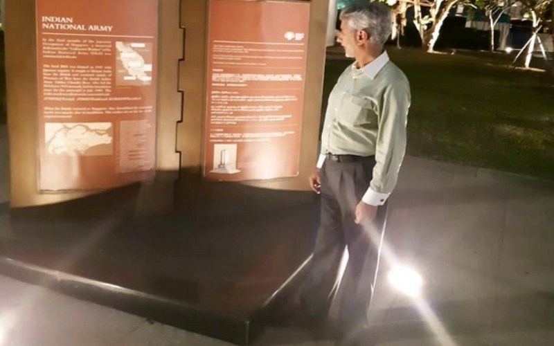 Singapore: Jaishankar visits INA memorial