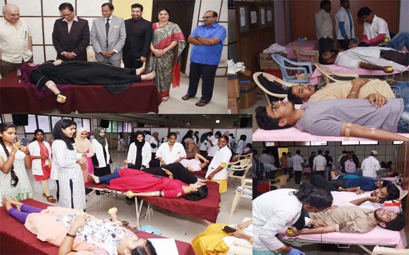 Hyderabad: Over 450 students of Sultan-ul-Uloom donates blood