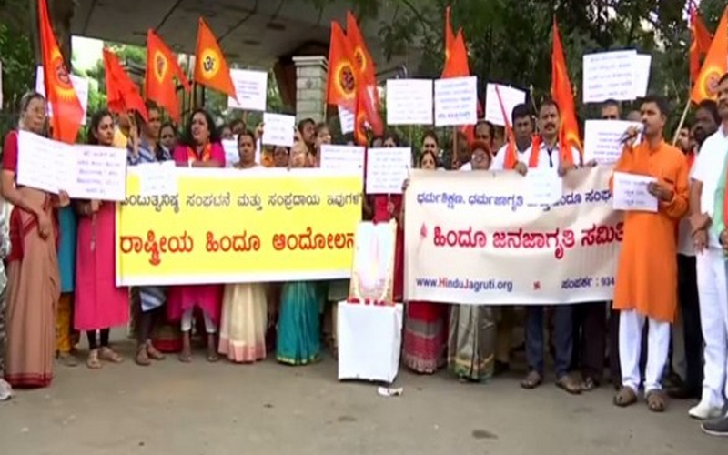 Kamlesh Tiwari murder: ABHM, Sri Ram Sena, others stage protest