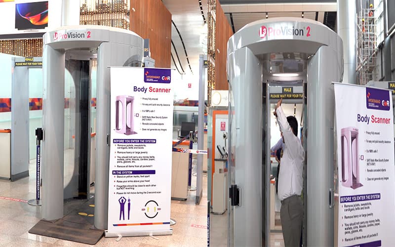 GMR Hyderabad Airport initiates Body Scanner trials