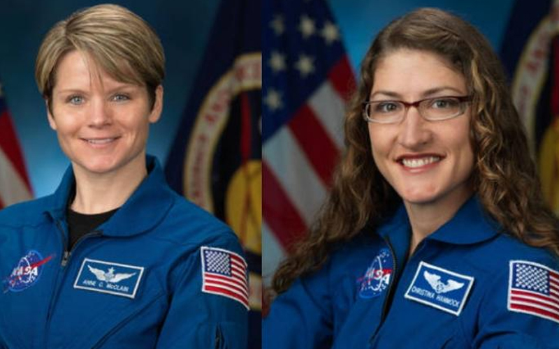 In first, spacewalk conducted by two women: NASA TV
