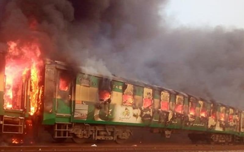 Pakistan train fire: Death toll reaches 65