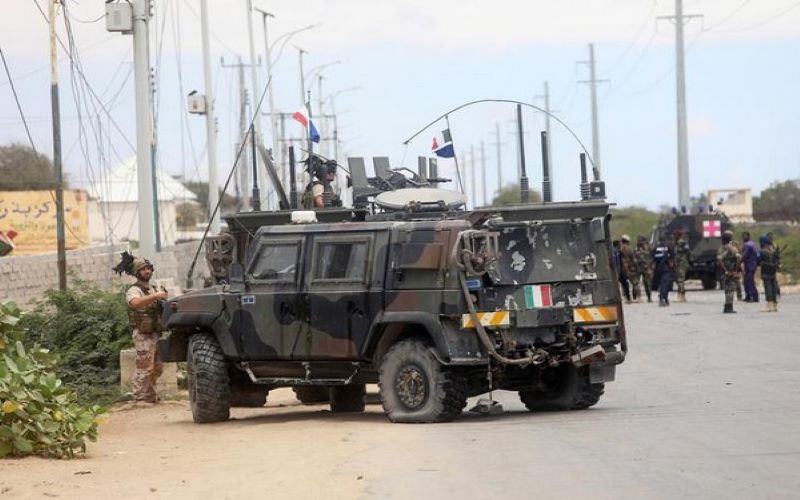 US military says 10 militants killed after twin al-Shabab attacks