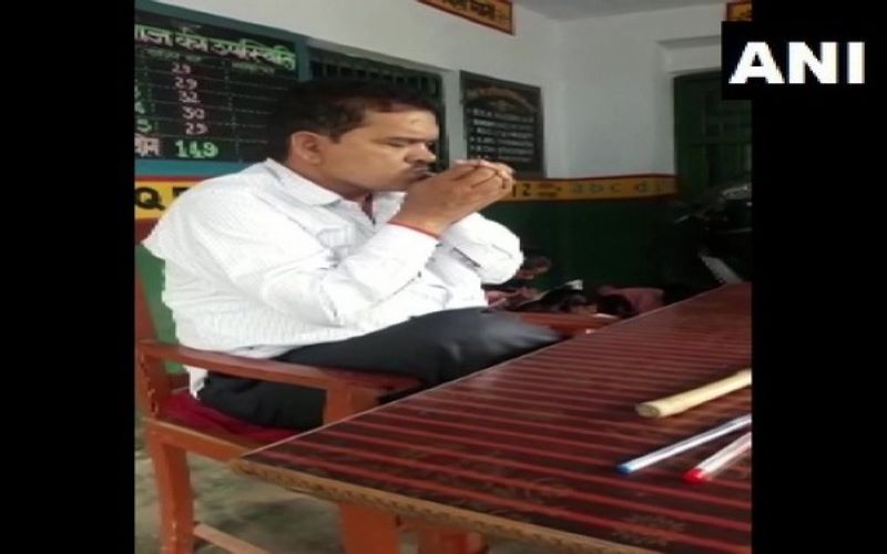 UP: Teacher suspended after video of him smoking in class goes viral