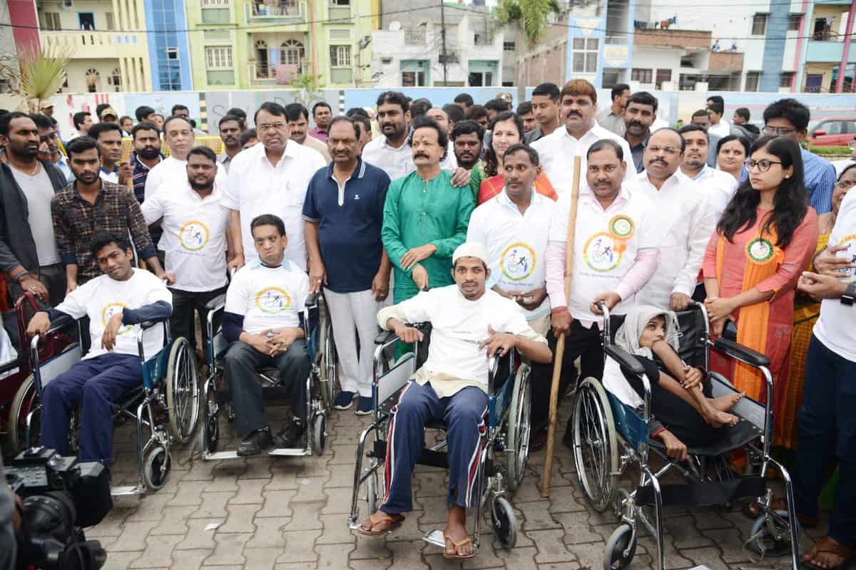 GHMC distributes free wheelchairs on World Disability Day