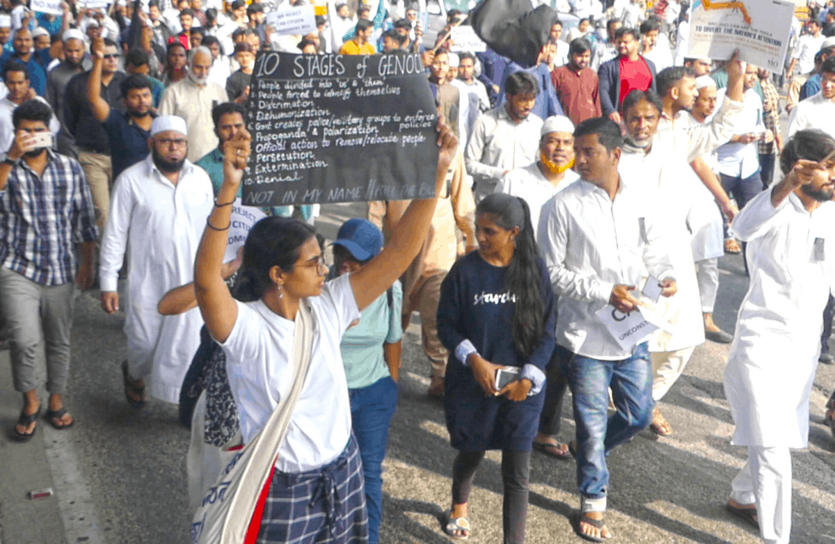 Protests held in Hyderabad against Citizenship Amendment Act