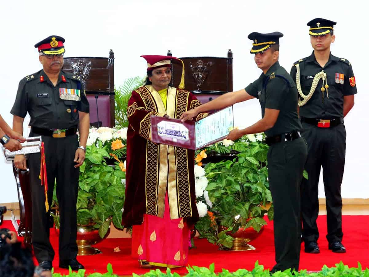 TS Governor confers engineering degrees to Indian army officers