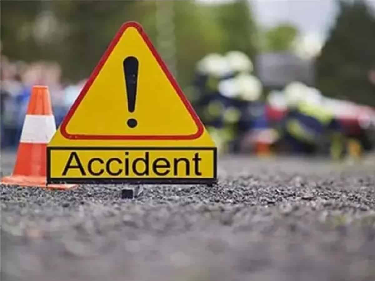 Hyderabad: Motorcycle hits, jumps off biodiversity flyover; 1 dead