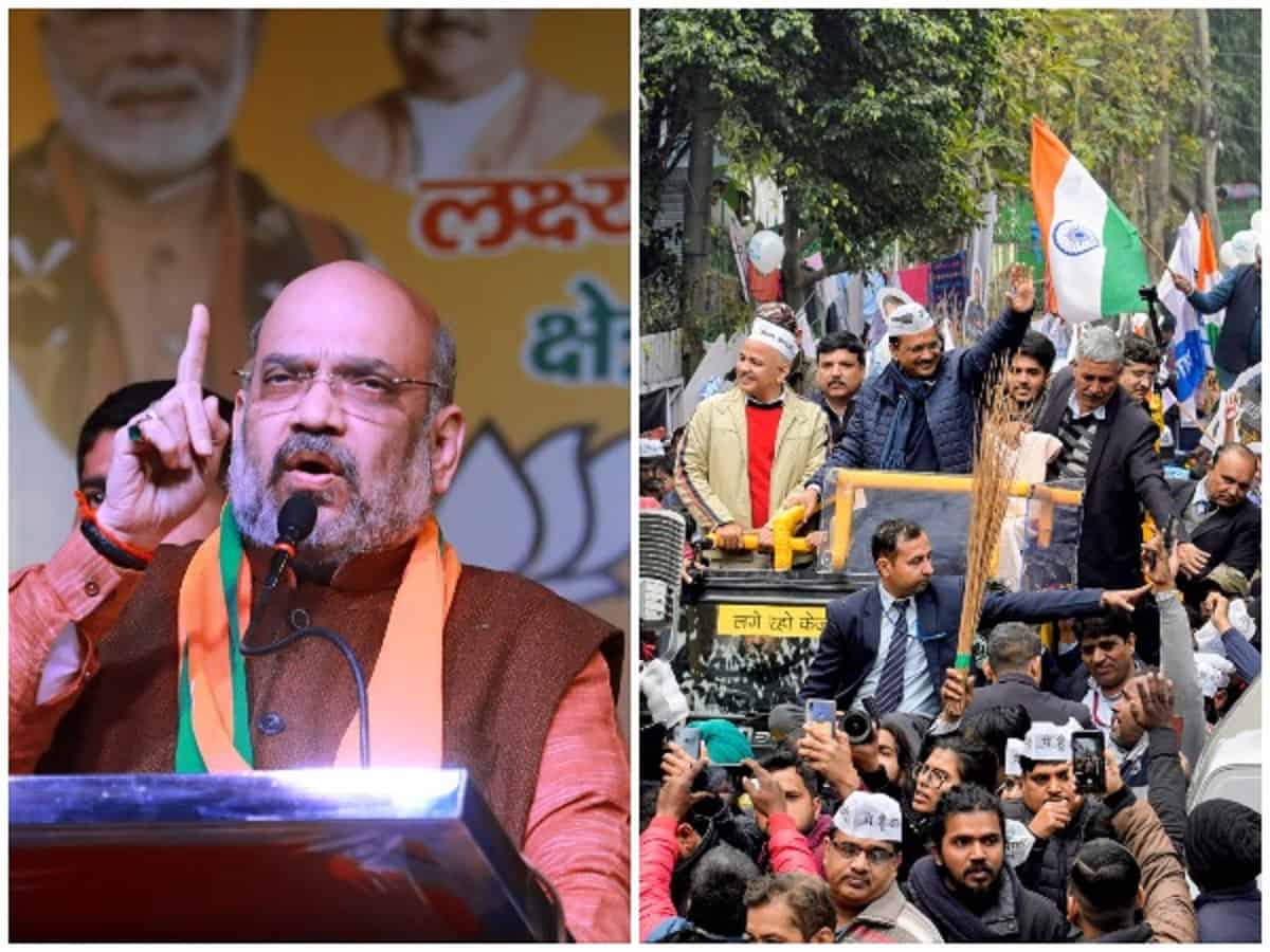 Delhi polls: Amit Shah and Arvind Kejriwal