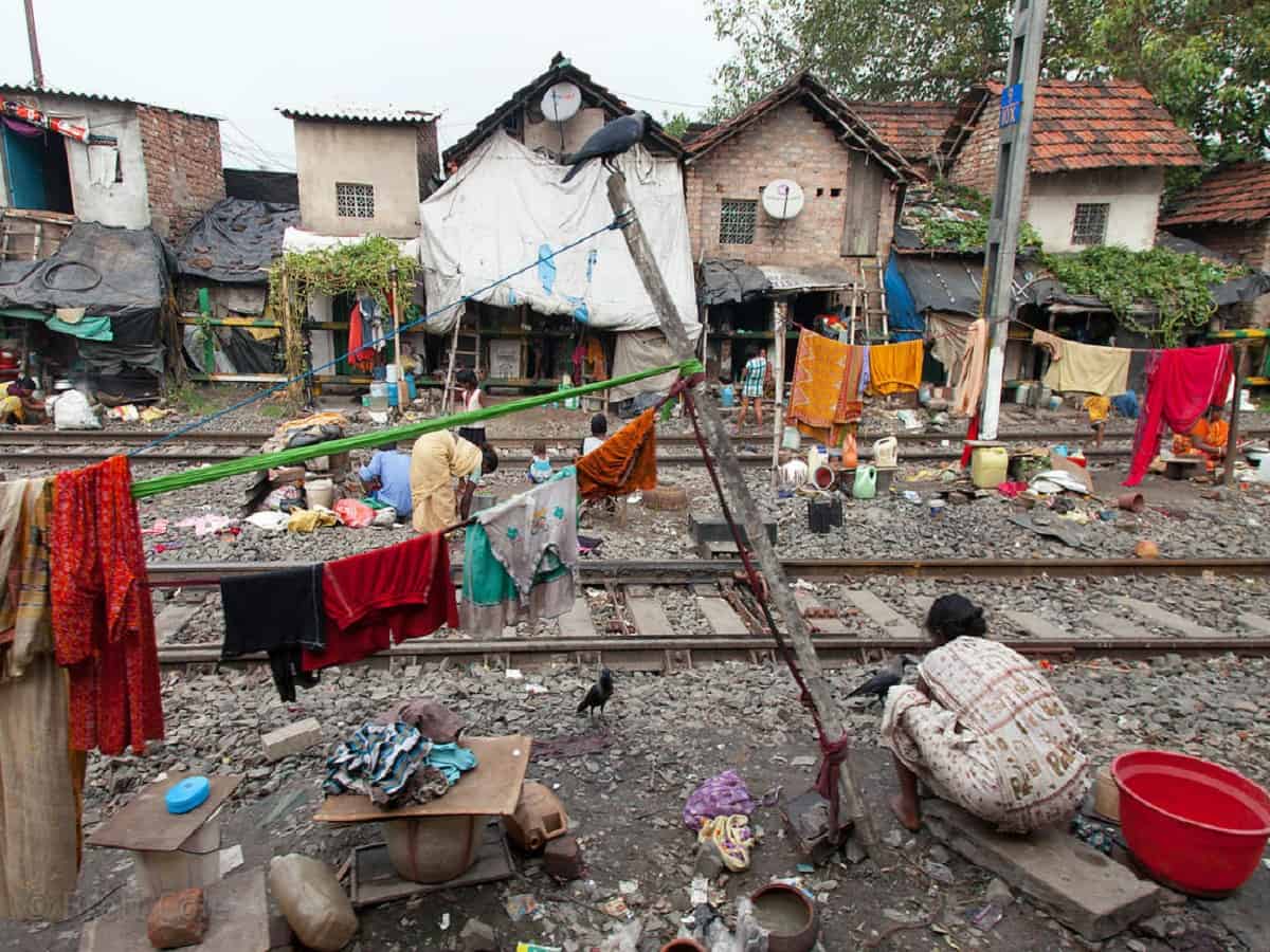 Slum areas of India