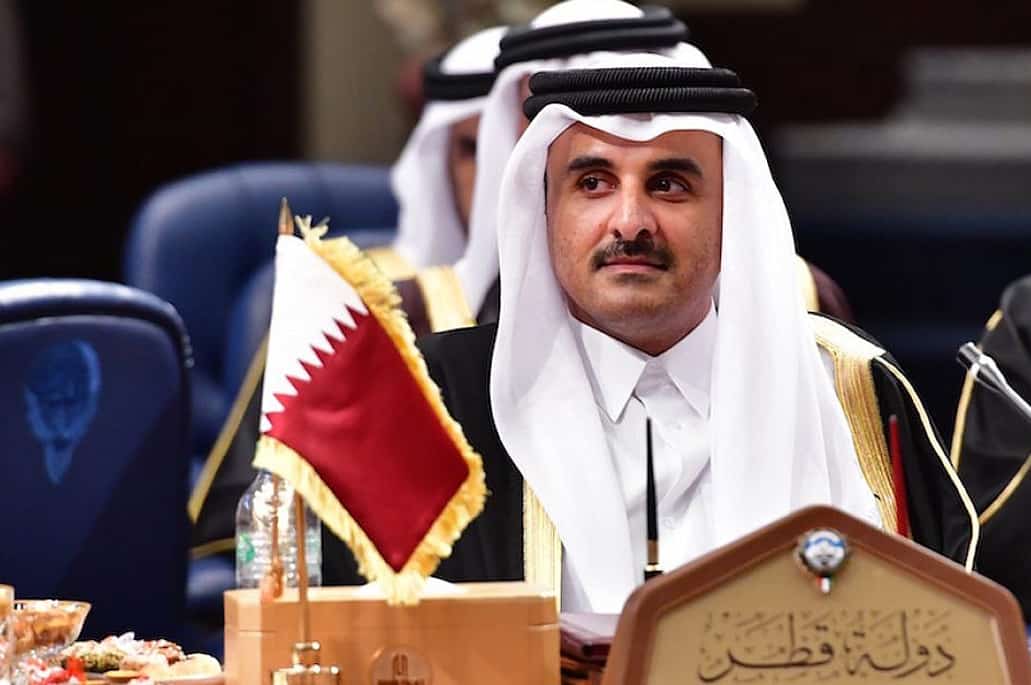 Qatar's Emir Sheikh Tamim bin Hamad Al-Thani in Iran