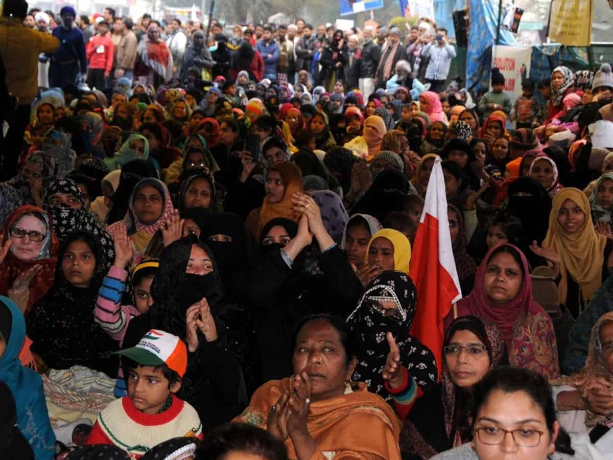 Rampur women protest caa-nrc