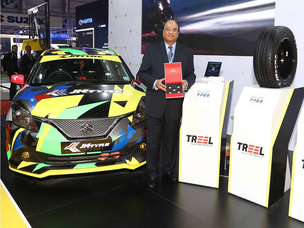 JK Tyre Launches Revolutionary 'Smart Tyre' at Auto Expo 2020