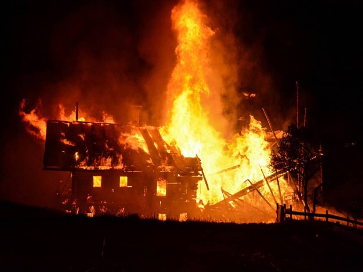 House ablazed in Delhi riots