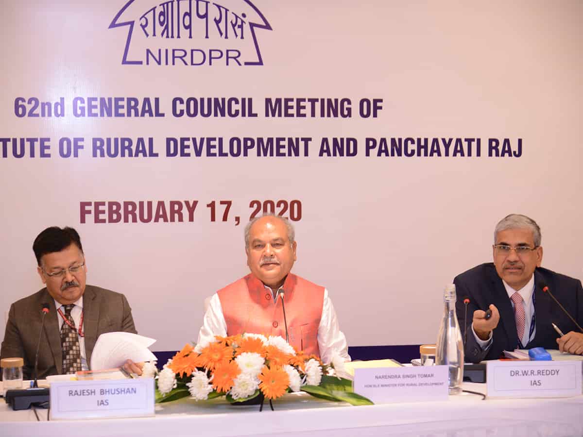 Rural Development Minister launches NIRDPR’s e-learning portal