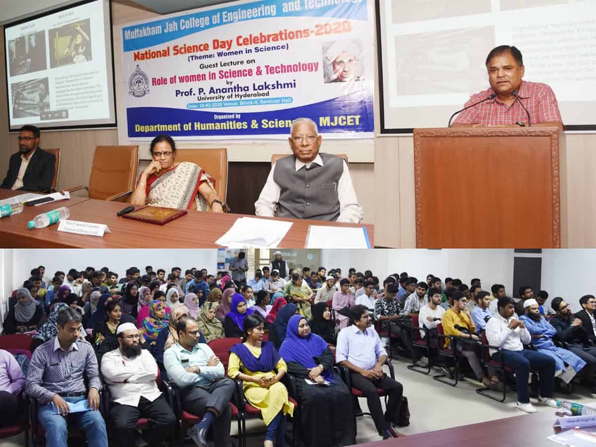 National Science Day celebrations at MJCET