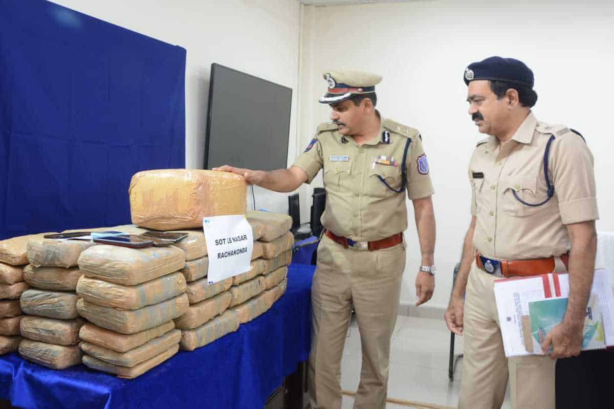 Ganja worth lakhs seized in TS, cops arrest 4 suspects