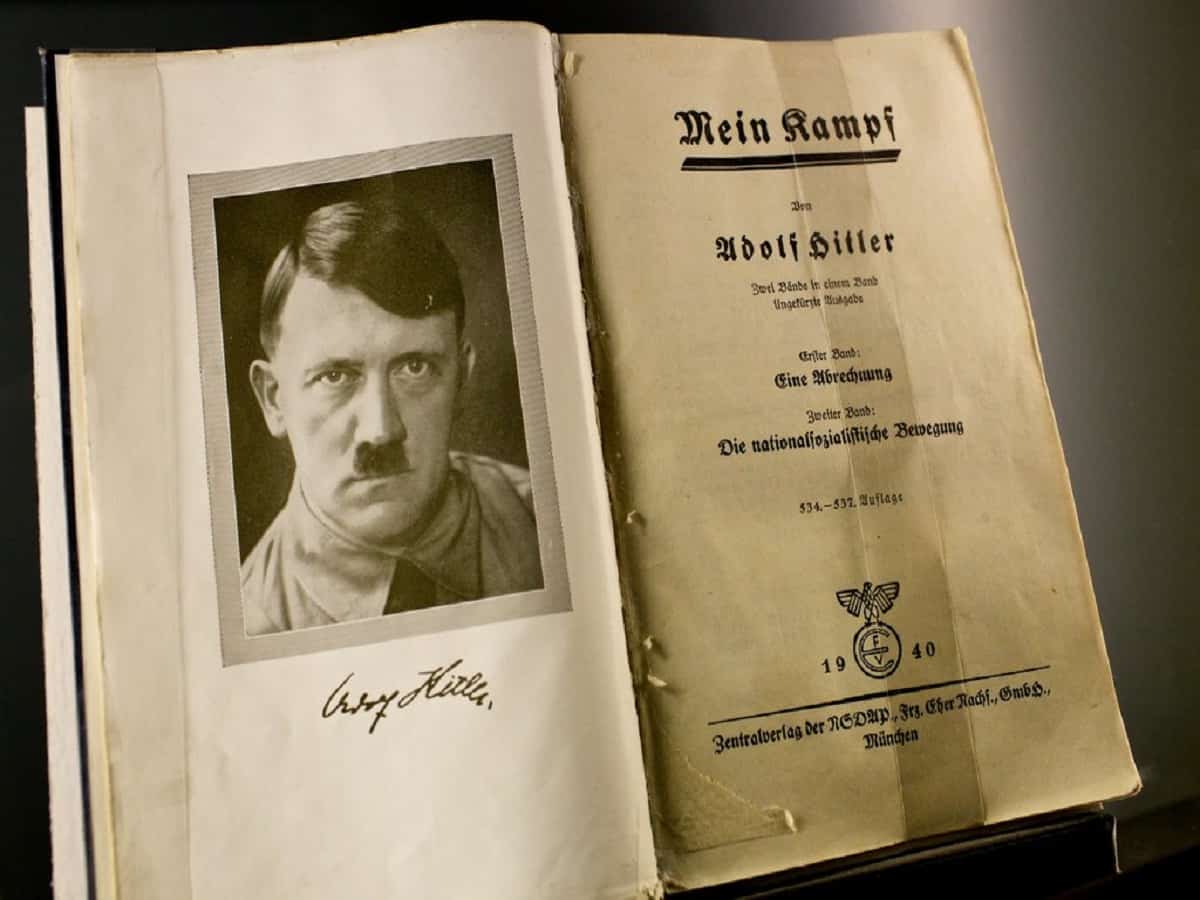 Mein Kampf authored by Hitler. Image: Newyork Times