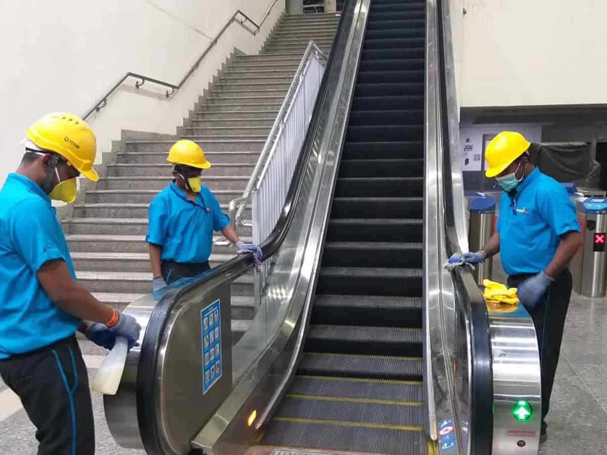 Coronavirus scare: Hyderabad Metro stations, coaches sanitised