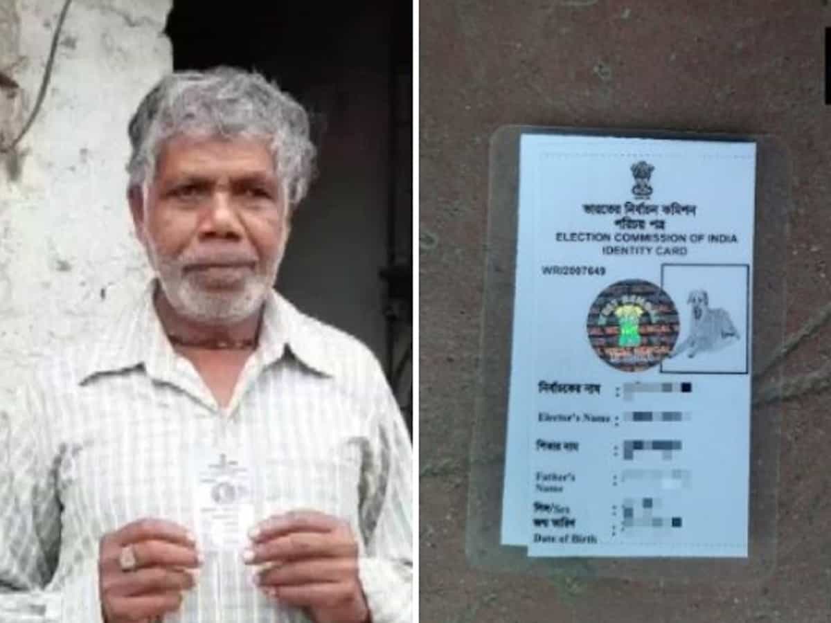 Bengal man issued voter ID card with dog's photo