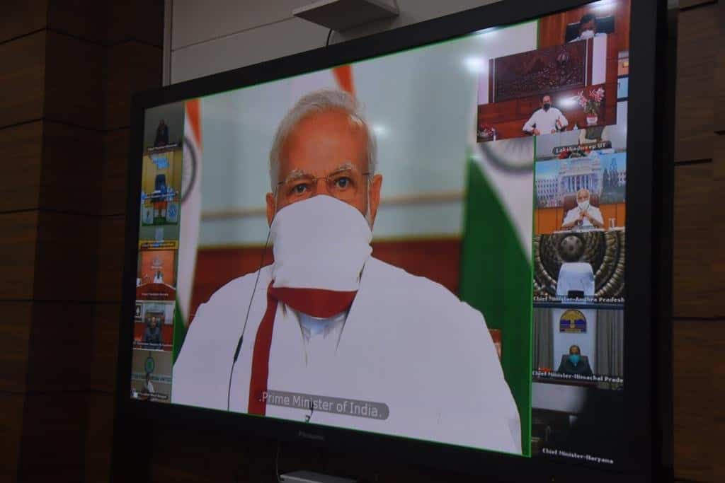 Modi video conference
