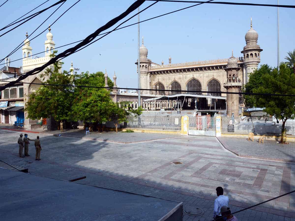 No Eid prayers offered at Eidgahs, major mosques in Hyderabad