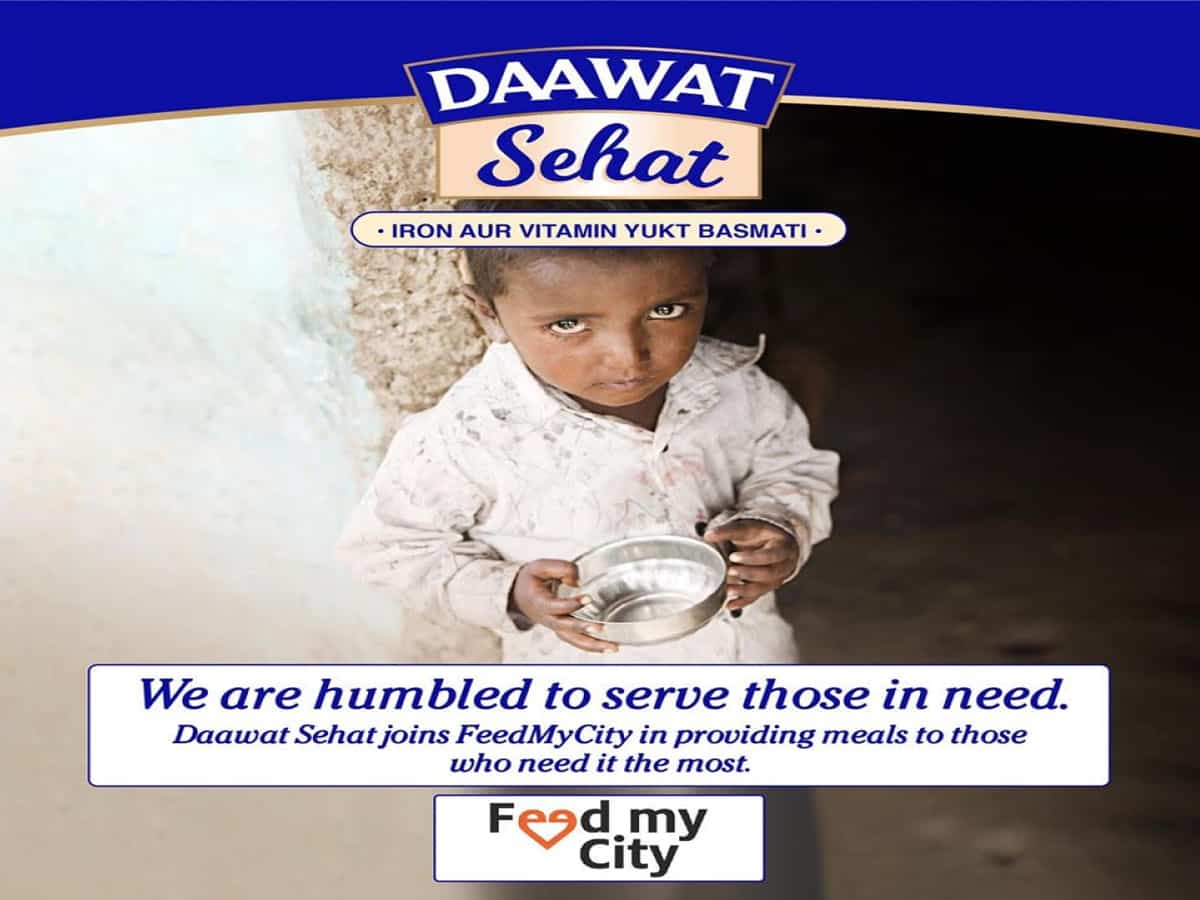 Lockdown: Daawat joins hands with Feed My City to feed needy