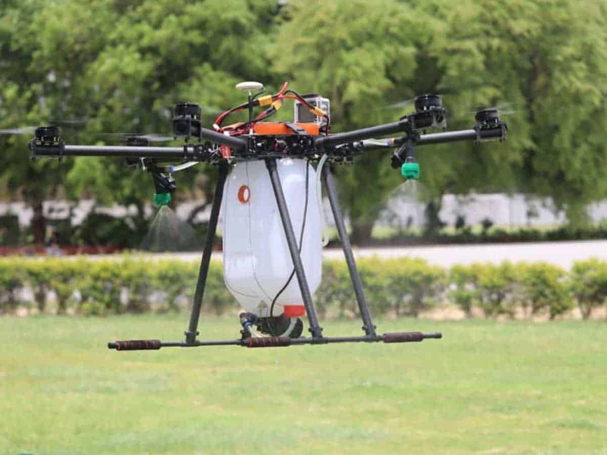 Students in Hyderabad develop disinfectant drone to combat COVID