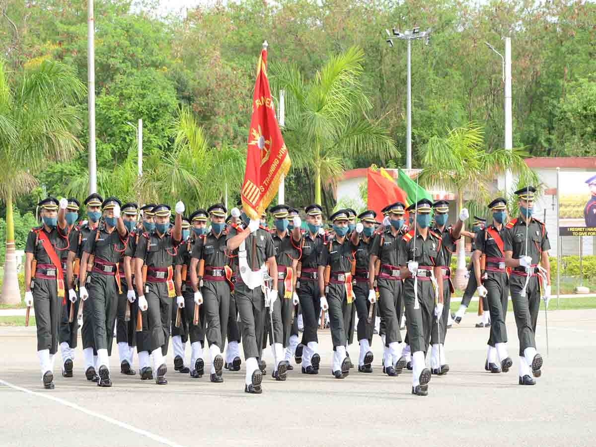 With face masks on, Passing out parade held at MCEME Hyderabad