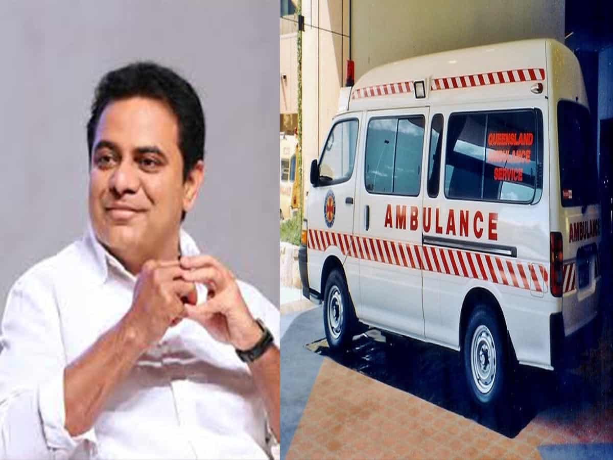 TRS Ministers Donate 100 ambulances on KTR's birthday; people say gesture is late