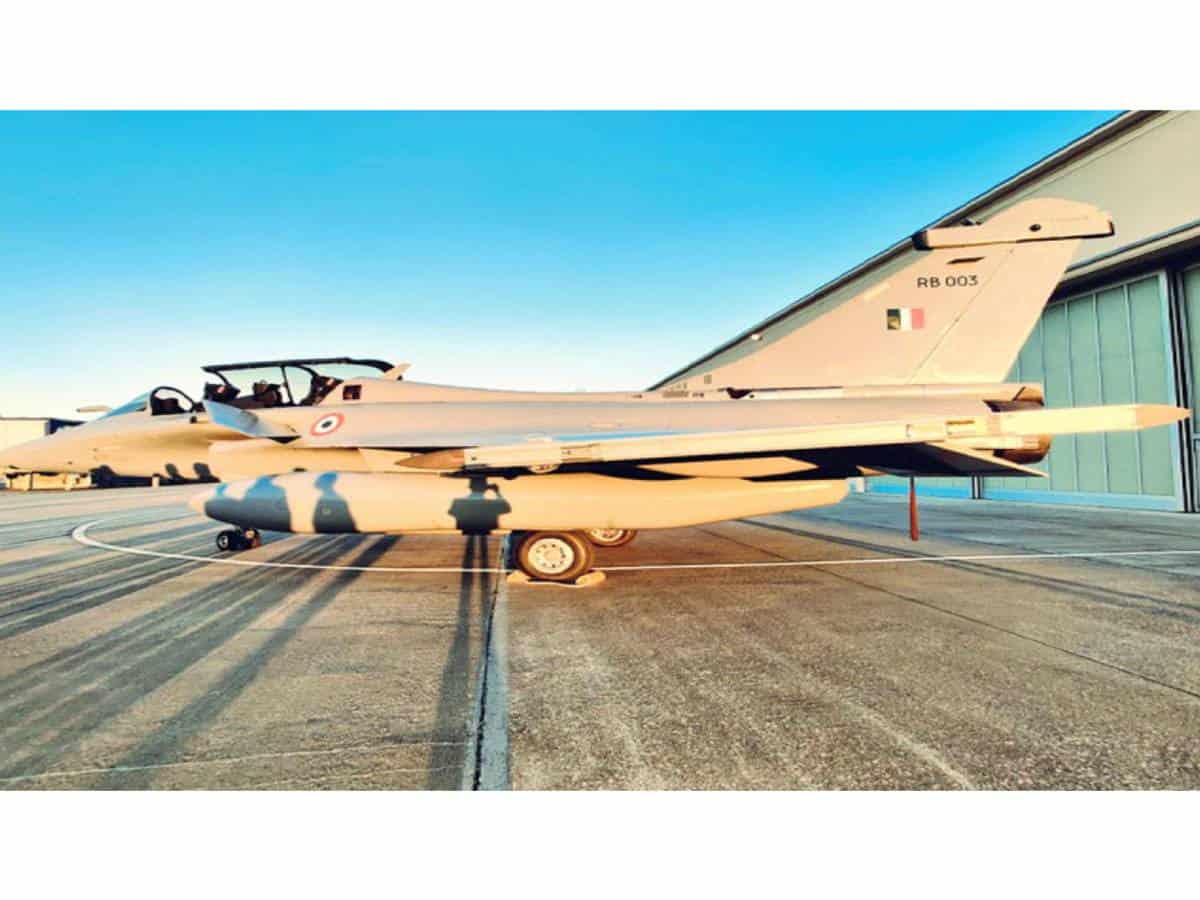 First 5 Rafale fighters arriving in New Delhi on Wednesday
