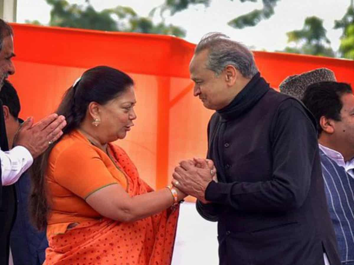 Is BJP’s tough lady Vasundhara stalling party attempts to dislodge Gehlot?