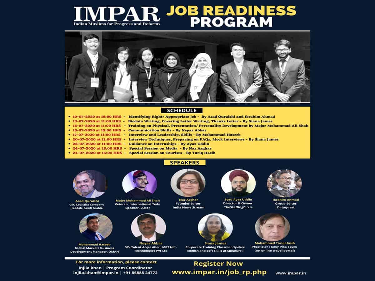 Job readiness webinar to be held by IMPAR