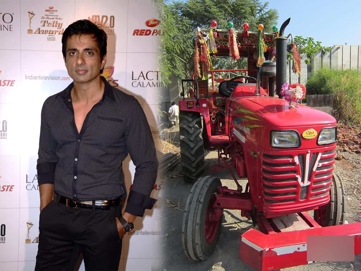 Actor Sonu Sood gifts tractor to AP farmer after video of his plight goes viral