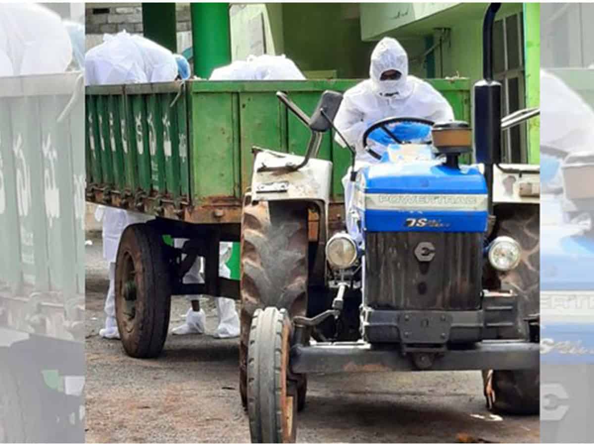 Telangana doctor drives tractor to ferry COVID victim's body