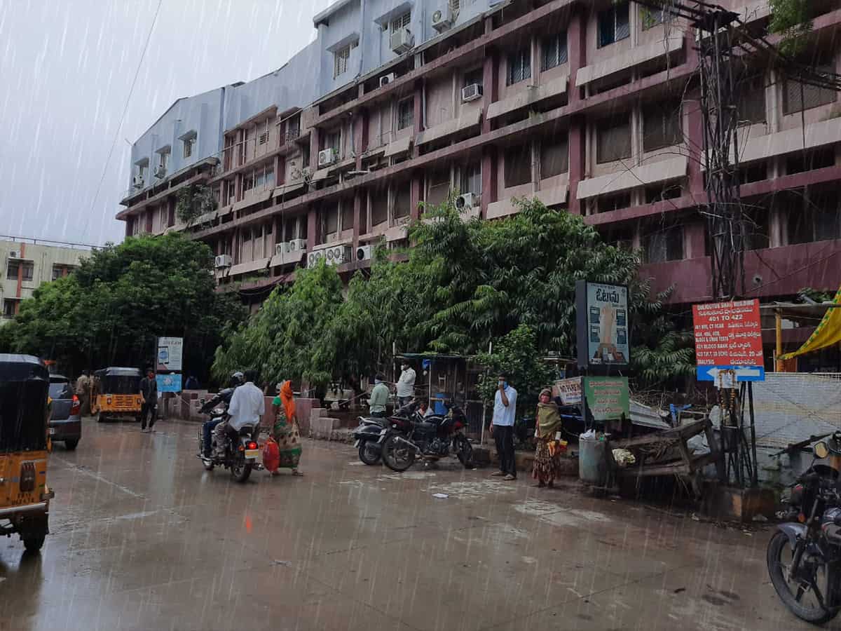 Week-long intermittent rains did not recreate Osmania Hospital woes