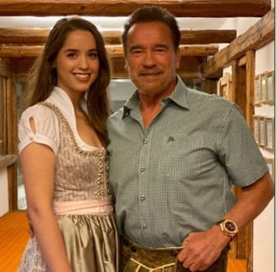 Arnold Schwarzenegger, daughter Christina take a bike spin