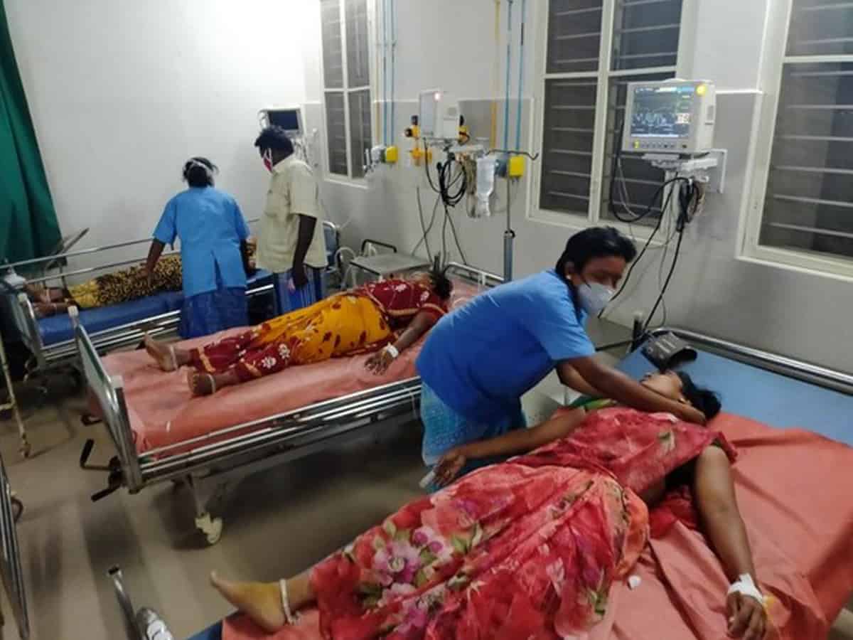 14 hospitalised after a gas leak at milk dairy unit in Andhra