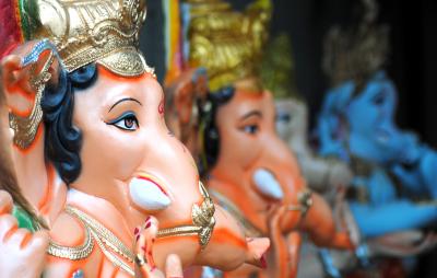 Lord Ganesha takes up abode in rain-soaked, Covid-hit Maharashtra