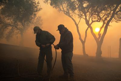 Wildfire in US Northern California 40% contained