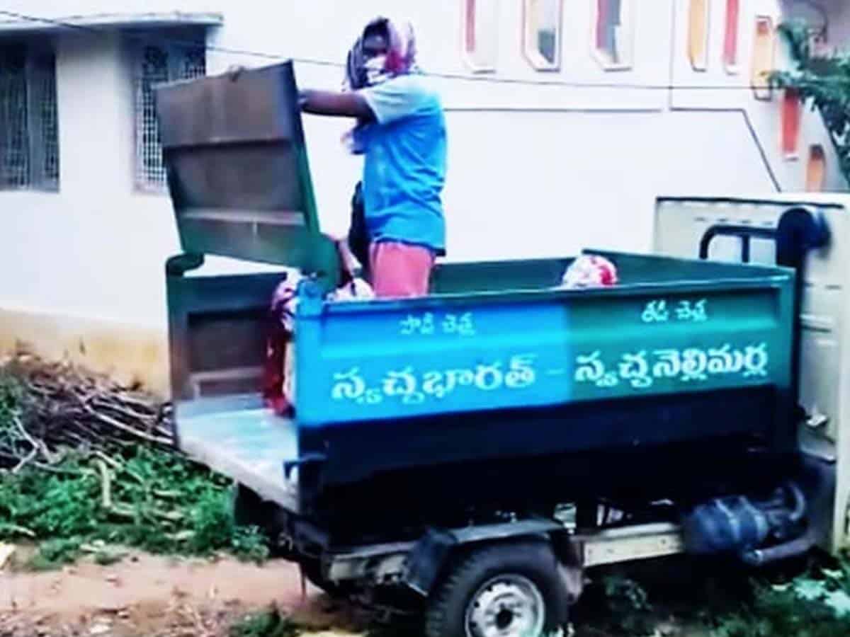 Andhra COVID patients shifted to hospital in garbage vehicle