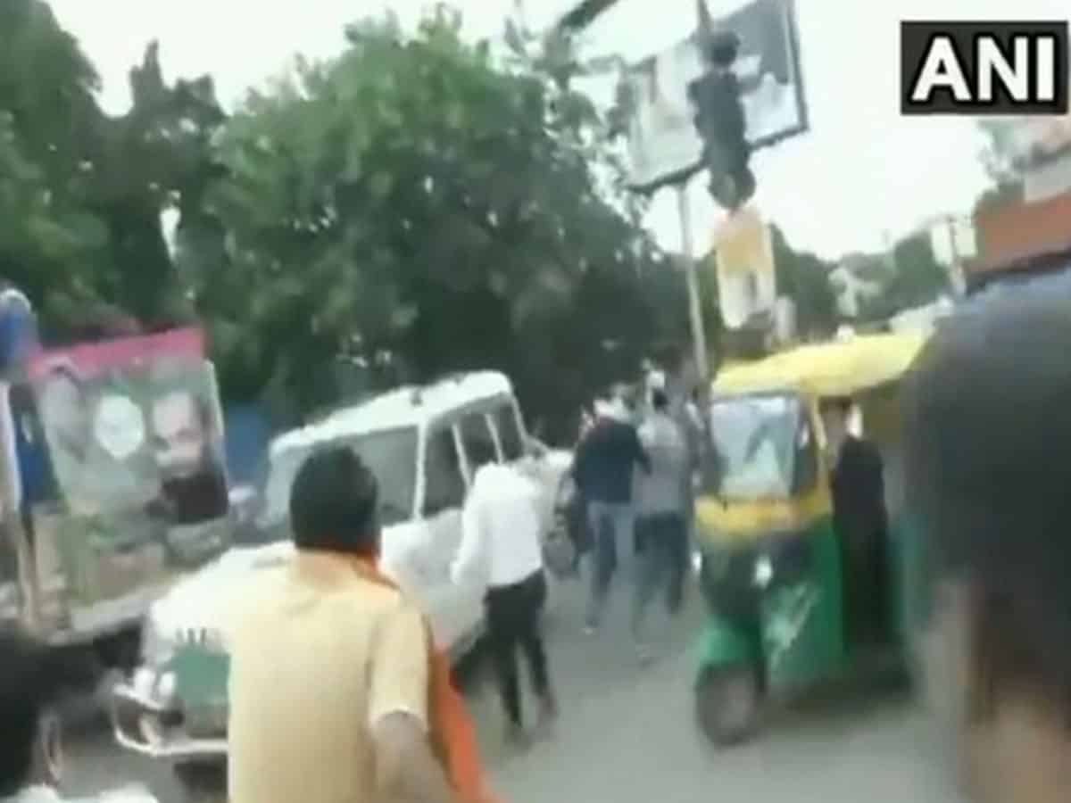 BJP and JAP workers clash in Patna