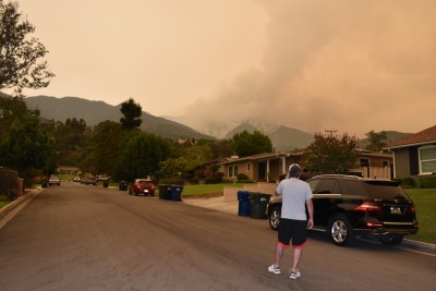 Evacuation order issued over massive wildfire near California city